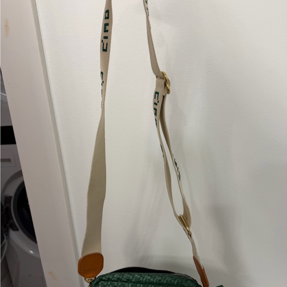 Clare V Fern Zigzag Woven Leather Midi Sac Crossbody - Picture 8 of 8